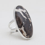 Peanut Wood Jasper Silver Rings