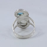 Natural Labradorite Silver Rings