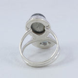 Natural Labradorite Silver Rings