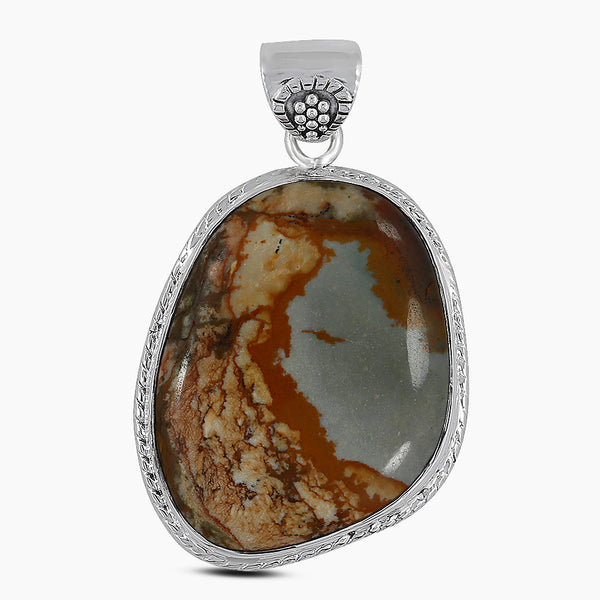 925 Sterling Silver Wild Horse Jasper Pendants
