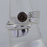 925 Sterling Silver Smoky Quartz Rings
