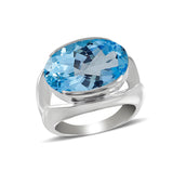 Green Amethyst Silver Ring