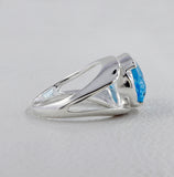 Green Amethyst Silver Ring