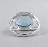 Green Amethyst Silver Ring