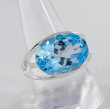 Green Amethyst Silver Ring