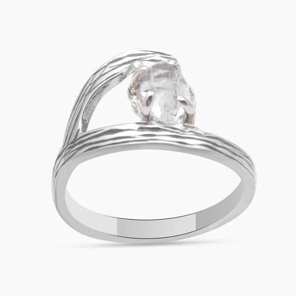 925 Sterling Silver Herkimer Quartz Rings