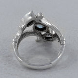 925 Sterling Silver Blue Topaz Ring