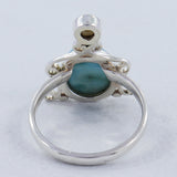 925 Sterling Silver Larimar Ring