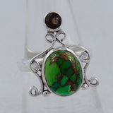 925 Sterling Silver Larimar Ring