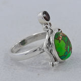 925 Sterling Silver Larimar Ring