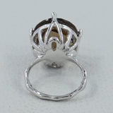 925 sterling Silver Smoky Quartz Ring
