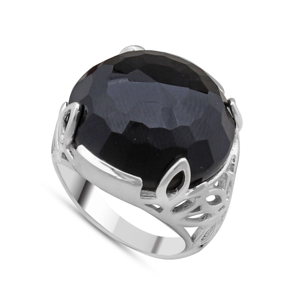 925 Sterling Silver Black Onyx Ring