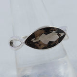 Natural Rainbow Moonstone Silver Ring