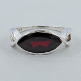 Natural Rainbow Moonstone Silver Ring