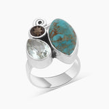 Boulder Turquoise Silver Rings