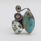 Boulder Turquoise Silver Rings
