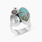 Boulder Turquoise Silver Rings