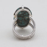 Tibetan Turquoise Silver Rings