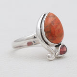 Sponge Coral Silver Rings