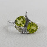 925 Sterling Silver Peridot Ring