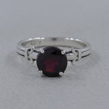 925 Sterling Silver Garnet Rings