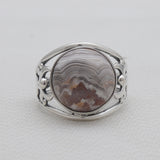 925 Sterling Silver Dendritic Opal Rings