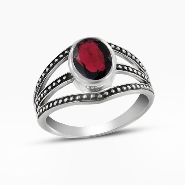 925 Sterling Silver Citrine Rings