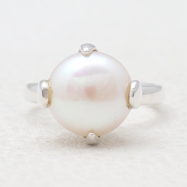 South Sea Pearl Silver Rings