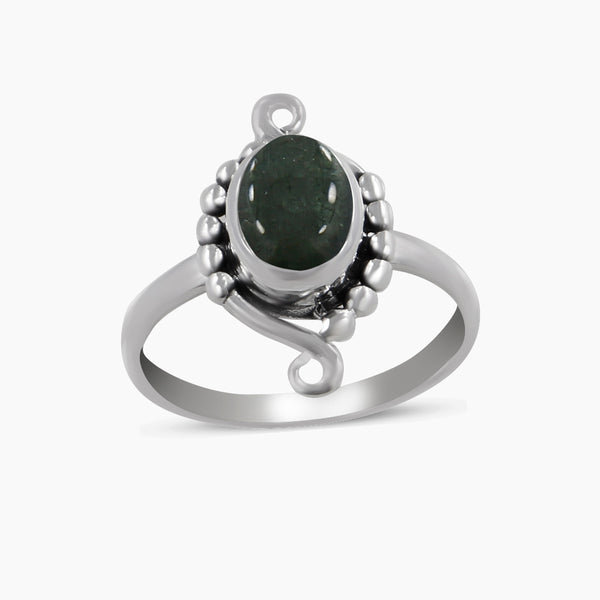 Tourmaline Silver Rings