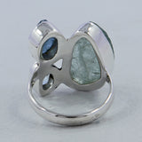 Rough Bear Quartz Silver Rings