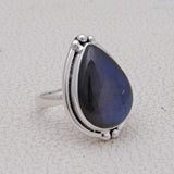 925 Sterling Silver Labradorite Rings