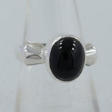 925 Sterling Silver Black Star Ring