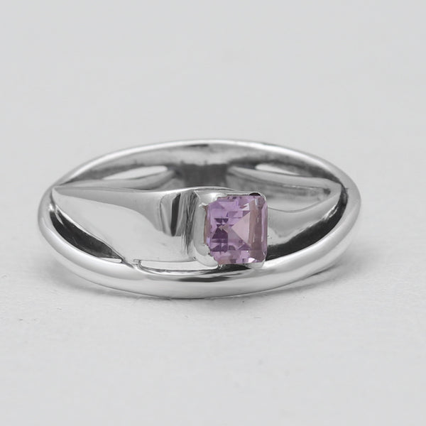 Amethyst Silver Rings