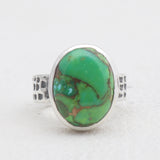 Rainbow Moonstone Silver Rings