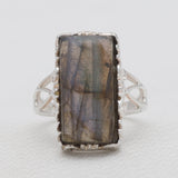 925 Sterling Silver Labradorite Rings