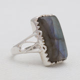 925 Sterling Silver Labradorite Rings
