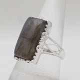 925 Sterling Silver Labradorite Rings