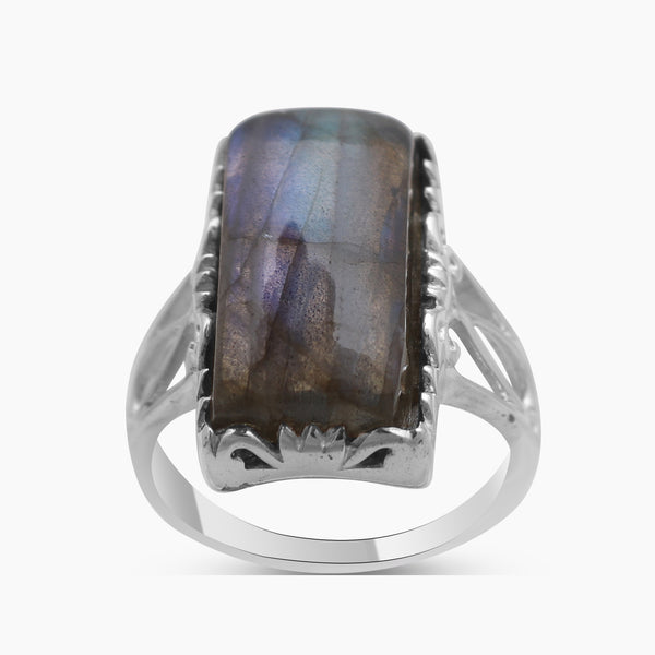 925 Sterling Silver Labradorite Rings