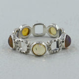 925 Sterling Silver Larimar Ring