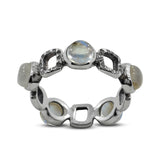 925 Sterling Silver Larimar Ring