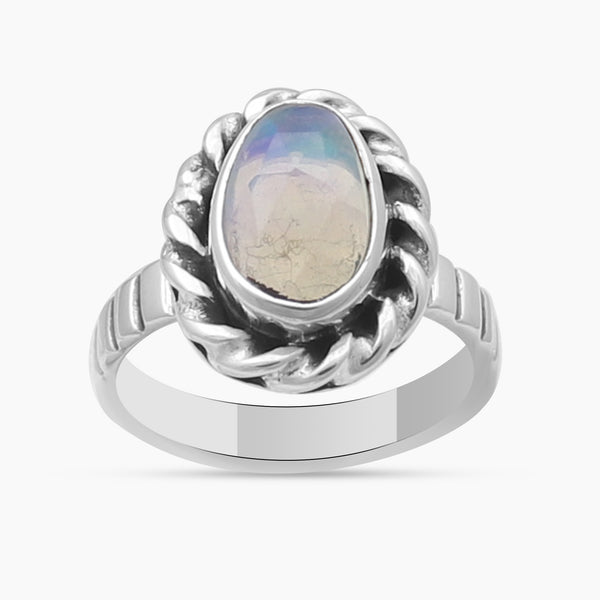 Ethiopian Opal silver Ring