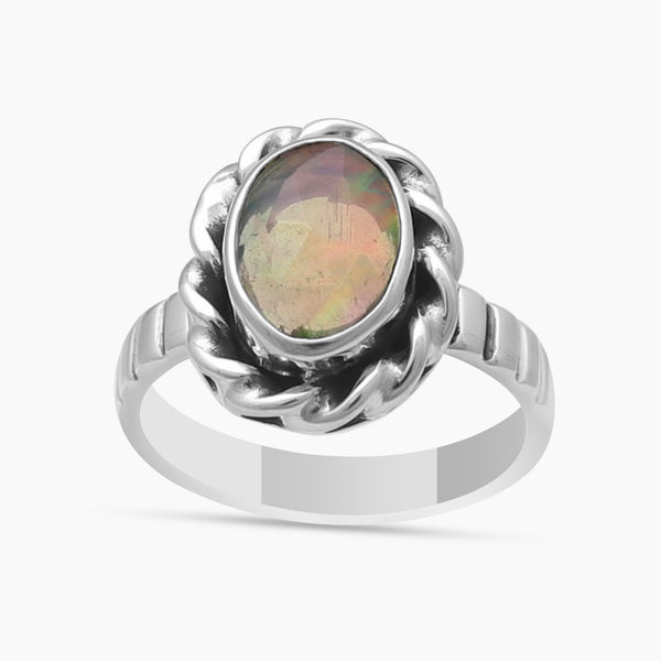 Ethiopian Opal silver Ring