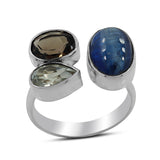 925 Sterling Silver Larimar Rings
