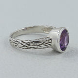 925 Sterling Silver Blue Topaz Ring