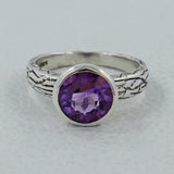 925 Sterling Silver Blue Topaz Ring