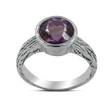 925 Sterling Silver Blue Topaz Ring