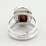 Mustard Jasper Silver Rings