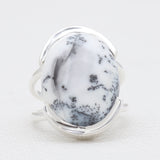 Mustard Jasper Silver Rings