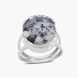 Mustard Jasper Silver Rings