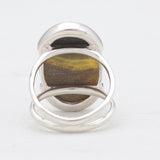 Mustard Jasper Silver Rings